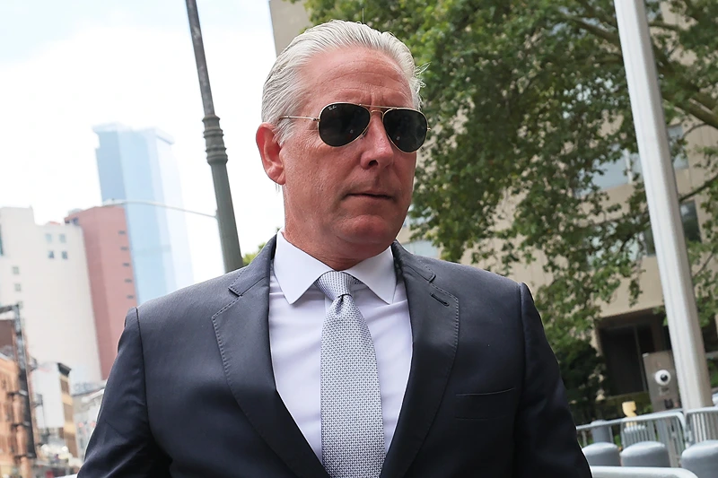 Former FBI Agent Charles McGonigal Attends Change Of Plea Hearing In Violations Of U.S. Sanctions Case
NEW YORK, NEW YORK - AUGUST 15: Former FBI agent Charles McGonigal arrives for a change of plea hearing at Manhattan Federal Court on August 15, 2023 in New York City. McGonigal is expected to change his plea to guilty after initially pleading not guilty. He was arrested on January 21 for allegedly violating and conspiring to violate the International Emergency Economic Powers Act and other charges relating to money laundering. McGonigal is accused of taking payments from Russian oligarch Oleg Deripaska to investigate other Russian oligarchs, and is also charged in a separate case in Washington, D.C. with concealing $225,000 he allegedly received from a former Albanian intelligence employee. (Photo by Michael M. Santiago/Getty Images)