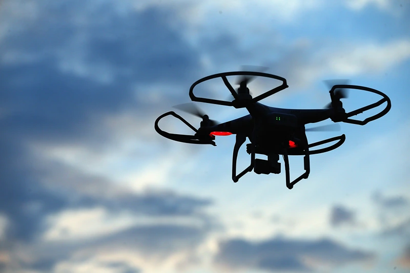 Drone in Flight
OLD BETHPAGE, NY - AUGUST 30: A drone is flown for recreational purposes in the sky above Old Bethpage, New York on August 30, 2015. (Photo by Bruce Bennett/Getty Images)