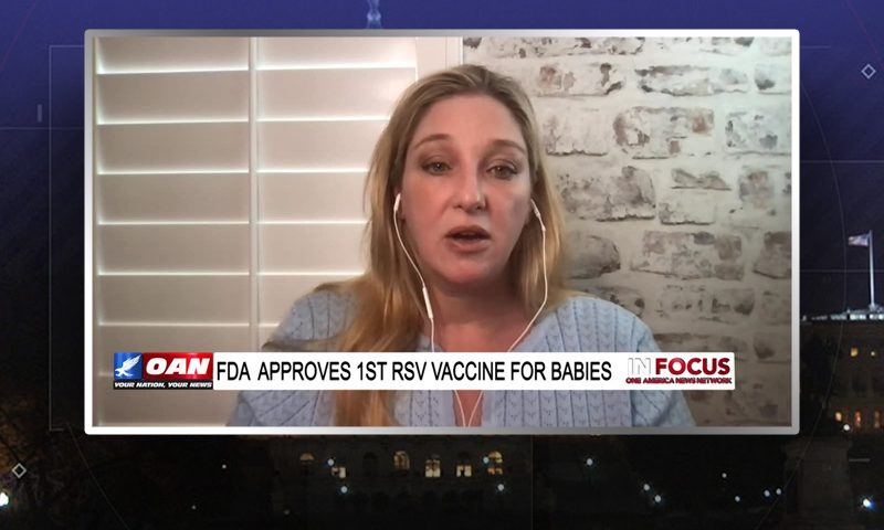 Video still from Dr. Shannon Kroner's interview with In Focus on One America News Network