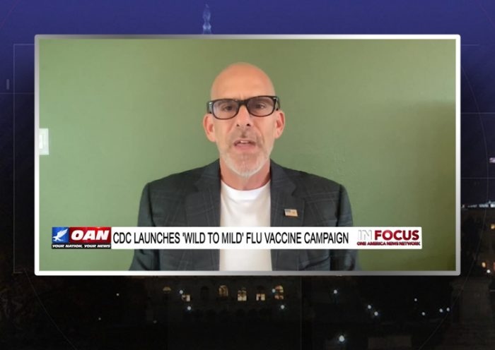 Video still from Dr. Jeff Barke's interview with In Focus on One America News Network