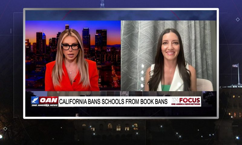 Video still from Sonja Shaw's interview with In Focus on One America News Network