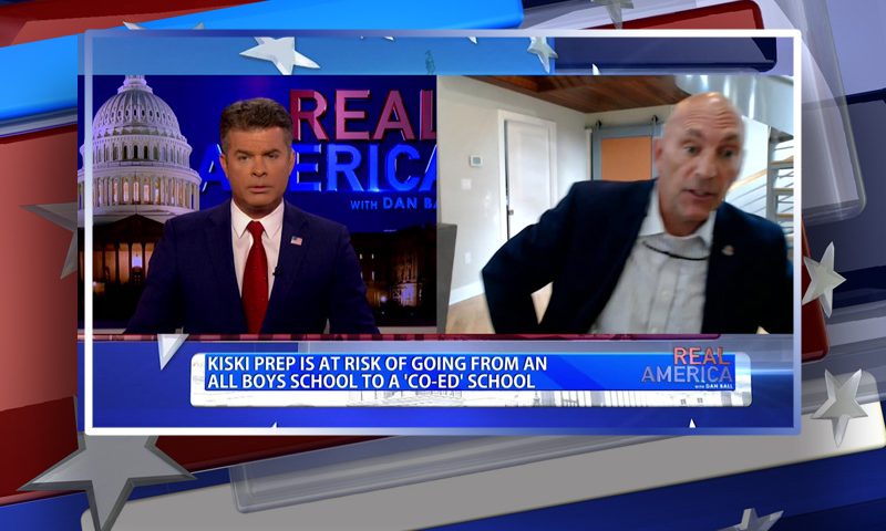 Video still from Matt Marcenelle's interview with Real America on One America News Network