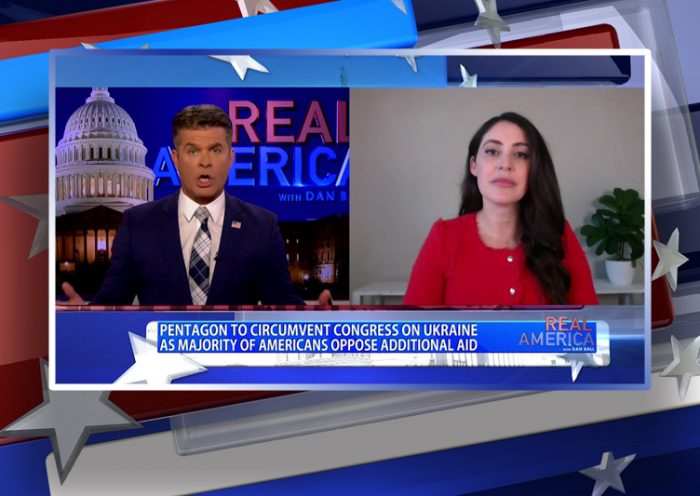Video still from Rep. Anna Paulina Luna's interview with Real America on One America News Network