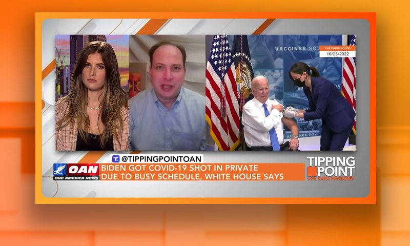Video still from Phil Kerpen's interview with Tipping Point on One America News Network