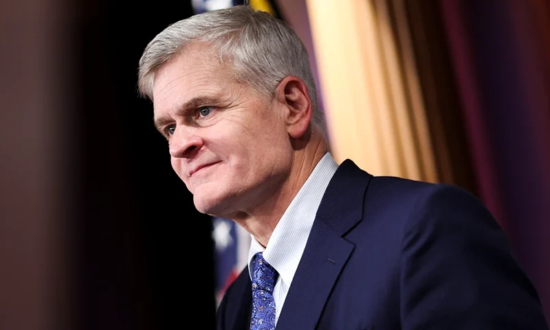 WASHINGTON, DC - AUGUST 05: U.S. Sen. Bill Cassidy (R-LA) attends a press conference at the U.S. Capitol on August 05, 2022 in Washington, DC. The group of Republican Senators held the press conference to speak out against the Democrats' tax and spending policies. (Photo by Kevin Dietsch/Getty Images)