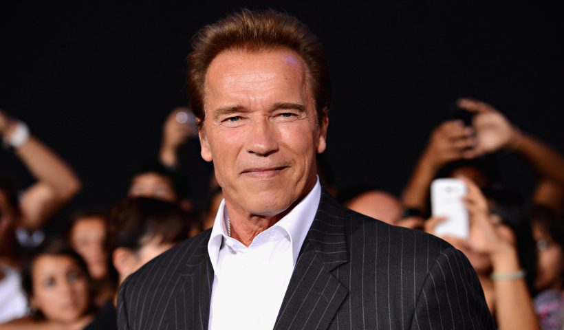 HOLLYWOOD, CA - AUGUST 15: Actor Arnold Schwarzenegger arrives at Lionsgate Films' "The Expendables 2" premiere on August 15, 2012 in Hollywood, California. (Photo by Jason Merritt/Getty Images)