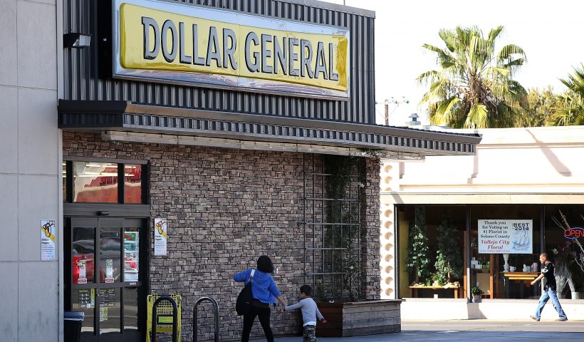 VALLEJO, CA - MARCH 12: Customers enter a Dollar General store on March 12, 2015 in Vallejo, California. Dollar General Stores Inc. announced plans to open over 700 new stores in 2015 in an attempt to improve on its position among discount retailers in the United States. (Photo by Justin Sullivan/Getty Images)