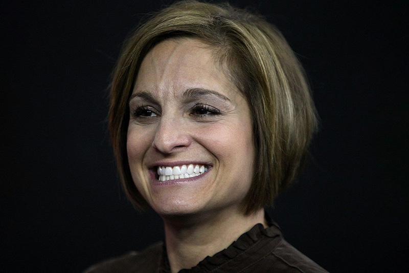 Mary Lou Retton, former Olympic Gold Medalist in Women's Gymnastics, looks on during the 2009 Tyson American Cup at the Sears Centre on February 21, 2009 in Hoffman Estates, Illinois. (Photo by Jonathan Daniel/Getty Images)