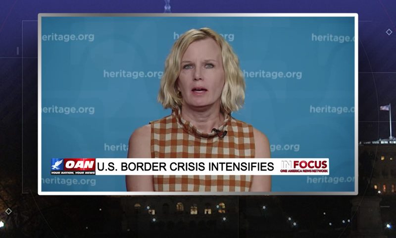 Video still from Lora Ries' interview with In Focus on One America News Network