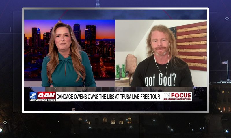 Video still from JP Sears' interview with In Focus on One America News Network