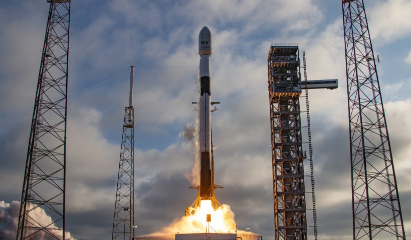 SES’s fifth and sixth O3b mPOWER satellites successfully launched on 12 Nov 2023. (Photo: SpaceX)