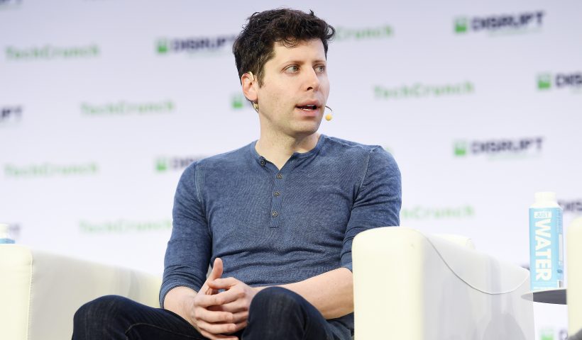 SAN FRANCISCO, CALIFORNIA - OCTOBER 03: OpenAI Co-Founder & CEO Sam Altman speaks onstage during TechCrunch Disrupt San Francisco 2019 at Moscone Convention Center on October 03, 2019 in San Francisco, California. (Photo by Steve Jennings/Getty Images for TechCrunch)