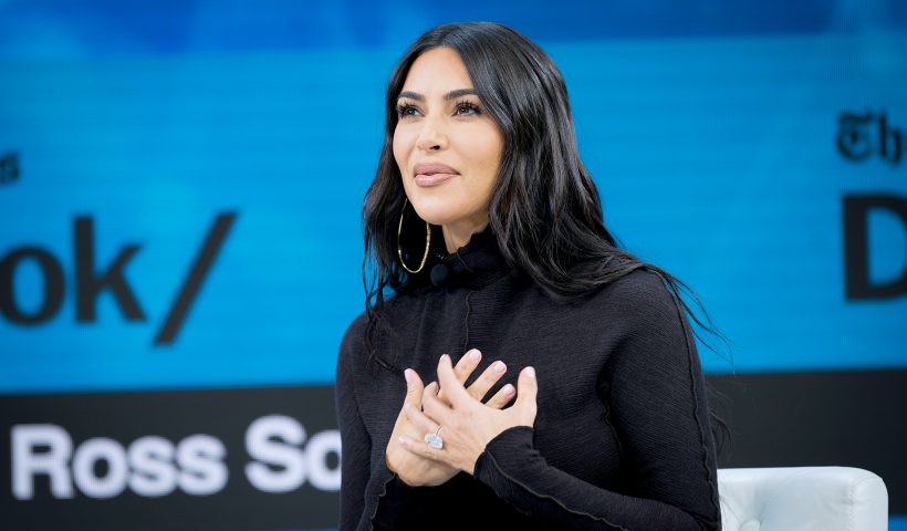 NEW YORK, NEW YORK - NOVEMBER 06: Kim Kardashian West speaks onstage at 2019 New York Times Dealbook on November 06, 2019 in New York City. (Photo by Mike Cohen/Getty Images for The New York Times)