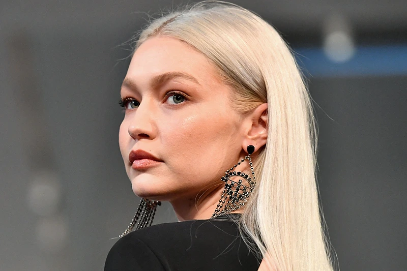 US model Gigi Hadid walks the runway at the Ralph Lauren Fall 2022 Collection show at the Museum of Modern Art on March 22, 2022 in New York City. (Photo by ANGELA WEISS / AFP) (Photo by ANGELA WEISS/AFP via Getty Images)