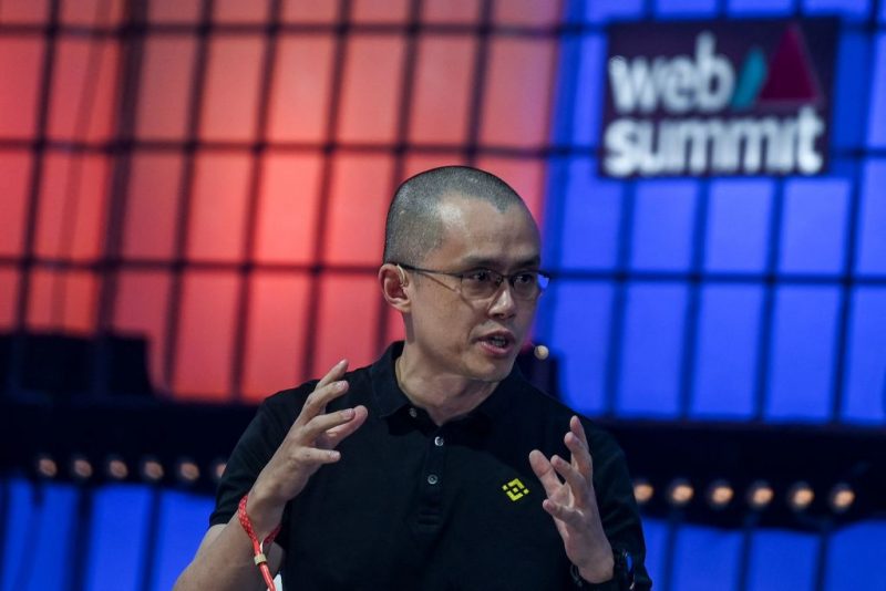 Binance Co-Founder and CEO Changpeng Zhao delivers a speech at the opening event of Europe's largest tech conference, the Web Summit, in Lisbon on November 1, 2022. - The Web Summit will run until November 4, 2022. (Photo by PATRICIA DE MELO MOREIRA / AFP) (Photo by PATRICIA DE MELO MOREIRA/AFP via Getty Images)