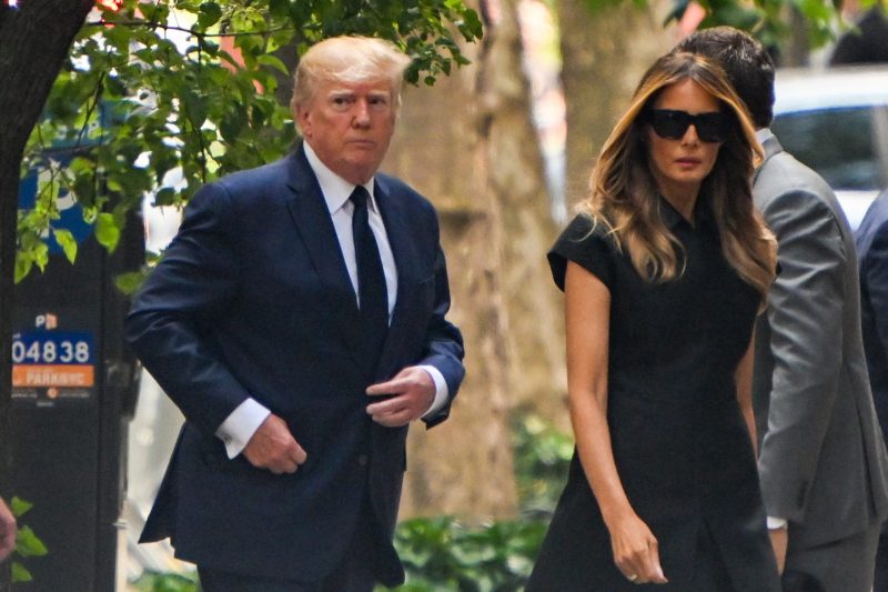Donald Trump Attends funeral of his sister, Maryanne Trump Barry