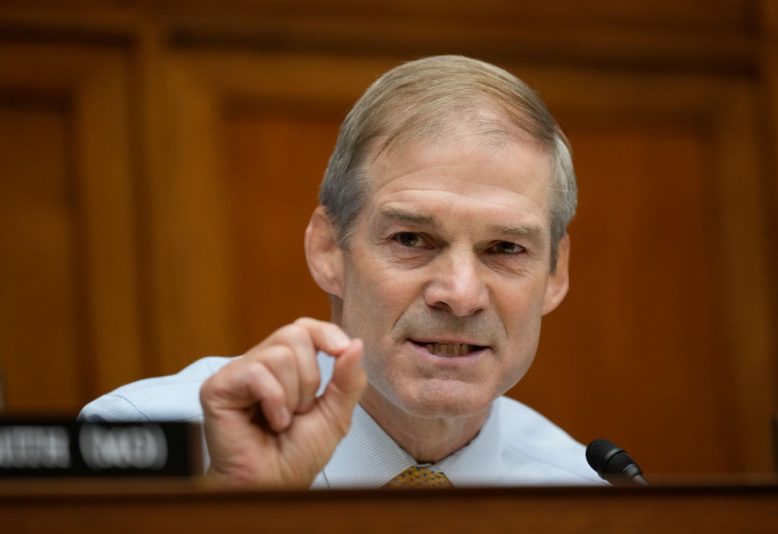 WASHINGTON, DC - SEPTEMBER 28: U.S. Rep Jim Jordan (R-OH) delivers remarks during a House Oversight Committee hearing titled “The Basis for an Impeachment Inquiry of President Joseph R. Biden, Jr.” on Capitol Hill September 28, 2023 in Washington, DC. The hearing is expected to focus on the constitutional and legal questions House Republicans are raising about President Biden and his son Hunter Biden. (Photo by Drew Angerer/Getty Images)