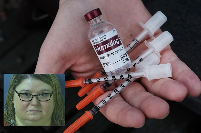 B| Eli Lilly Caps Insulin Prices Slashes Seventy Percent
NEW YORK, NEW YORK - MARCH 02: In this photo illustration, Taylor Jane Stimmler, whose had type 1 diabetes since she was a teenager, displays her insulin and needles used for injection, on March 02, 2023 in New York City. Drugmaker Eli Lilly announced yesterday that it will cap the out-of-pocket cost of its insulin at $35 a month. Medical experts believe that the unexpected move may compel other insulin makers in the U.S. to follow suit and cap their prices of insulin. For those without health insurance or a health plan, the cost of insulin can cost hundreds or thousands of dollars a month for a diabetic. (Photo Illustration by Spencer Platt/Getty Images) F| Butler County jail