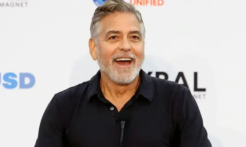 Actor George Clooney speaks at an event for the second year of the Roybal School of Film and Television Production Magnet at the Edward R. Roybal Learning Center in Los Angeles, California, U.S., October 13, 2023. REUTERS/Mario Anzuoni/File Photo