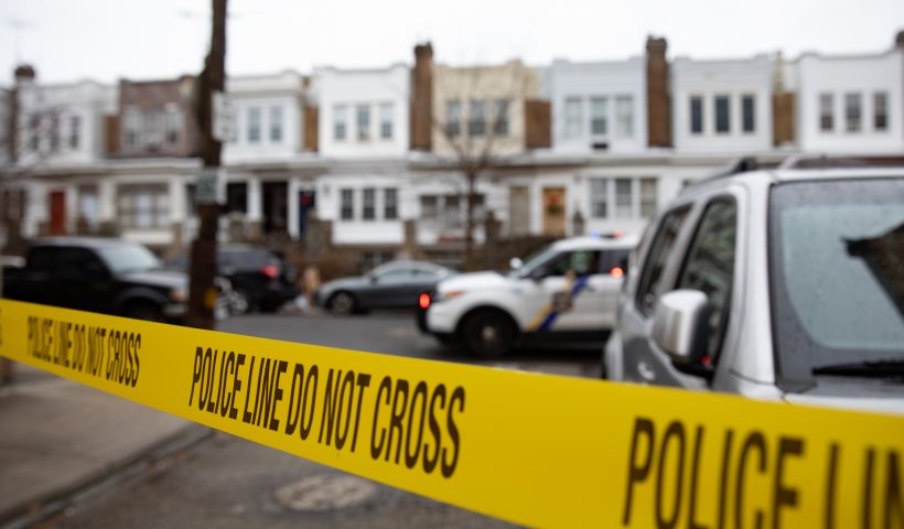 PHILADELPHIA, PA - JANUARY 05: Police tape is pictured near the scene of the fatal fire in the Fairmount neighborhood on January 5, 2022 in Philadelphia, Pennsylvania. A fire killed 13 people, including seven children, in a Philadelphia rowhouse on Wednesday morning, officials said. (Photo by Hannah Beier/Getty Images)