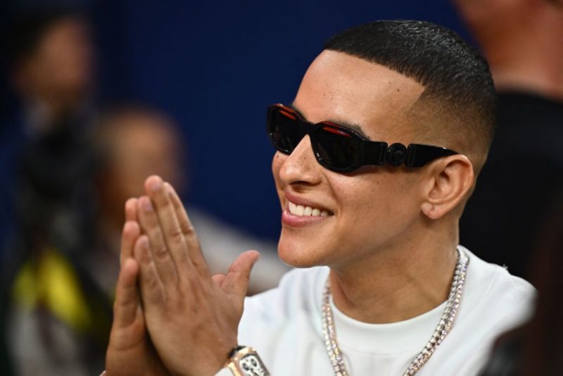 Puerto Rican rapper Daddy Yankee attends a pre-season friendly football match between Arsenal FC and FC Barcelona at SoFi Stadium in Inglewood, California, on July 26, 2023. (Photo by Patrick T. Fallon / AFP) (Photo by PATRICK T. FALLON/AFP via Getty Images)