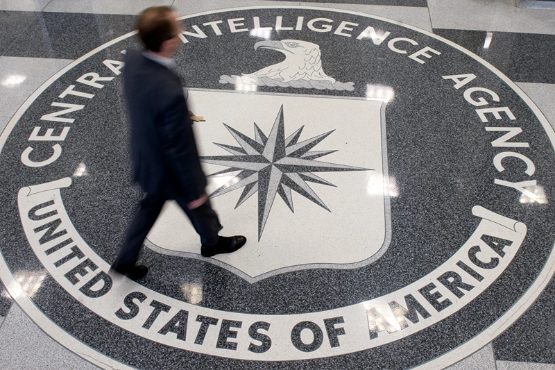 US-CIA
A man crosses the Central Intelligence Agency (CIA) seal in the lobby of CIA Headquarters in Langley, Virginia, on August 14, 2008. AFP PHOTO/SAUL LOEB (Photo by SAUL LOEB / AFP) (Photo by SAUL LOEB/AFP via Getty Images)