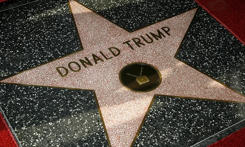 HOLLYWOOD, CA - JANUARY 16: Donald Trump was honored with a star on the Hollywood Walk of Fame on January 16, 2007 in Hollywood, California. (Photo by Vince Bucci/Getty Images)