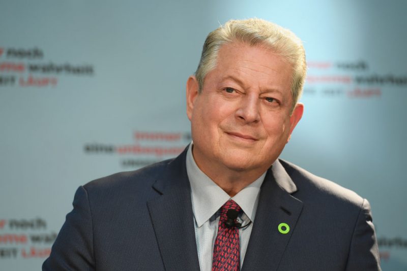 BERLIN, GERMANY - AUGUST 08: Former Vice President Al Gore attends a press conference for 'An Inconvenient Sequel: Truth to Power' at Hotel Adlon on August 8, 2017 in Berlin, Germany. (Photo by Matthias Nareyek/Getty Images for Paramount Pictures)