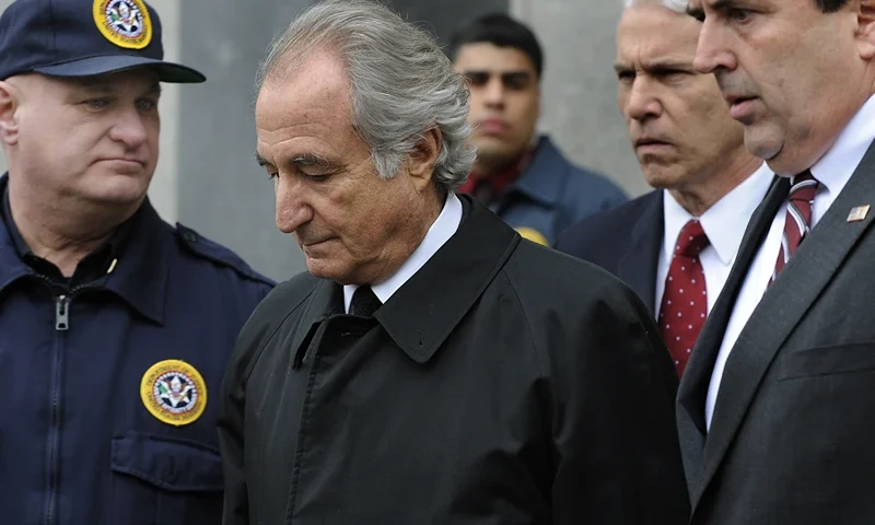 Disgraced Wall Street financier Bernard Disgraced Wall Street financier Bernard Madoff leaves US Federal Court after a hearing on March 10, 2009 in New York. Madoff has agreed to plead guilty to 11 counts of fraud, his lawyer said in court. AFP PHOTO/Timothy A. CLARY (Photo credit should read TIMOTHY A. CLARY/AFP via Getty Images)