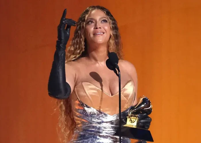 Beyonce accepts the award for Best Dance/Electronic Music Album for "Renaissance" during the 65th Annual Grammy Awards in Los Angeles, California, U.S., February 5, 2023. REUTERS/Mario Anzuoni/File Photo