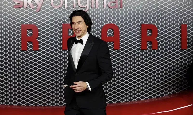 Cast member Adam Driver arrives for the red carpet of the London Premiere of the film 'Ferrari' in London, Britain, December 4, 2023. REUTERS/Hollie Adams