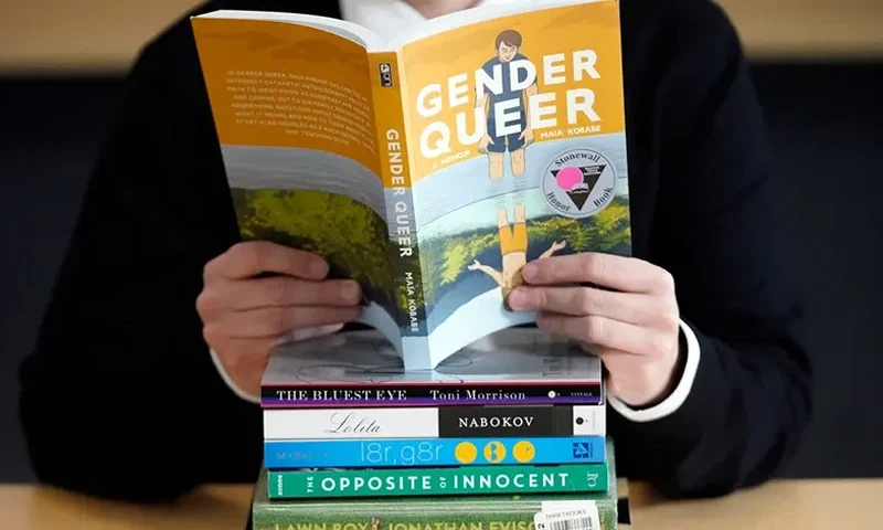"Gender Queer" and other sexually graphic books have come under fire for being presented to children, with the North Dakota legislature considering a ban on such material (AP Photo/Rick Bowmer, File)
