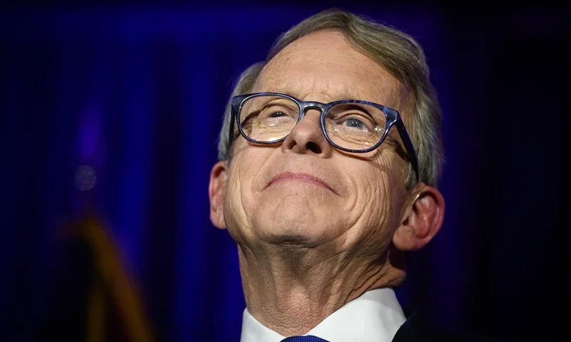 Ohio GOP Gubernatorial Candidate Mike DeWine Attends Election Night In Columbus COLUMBUS, OH - NOVEMBER 06: Republican Gubernatorial-elect Ohio Attorney General Mike DeWine gives his victory speech after winning the Ohio gubernatorial race at the Ohio Republican Party's election night party at the Sheraton Capitol Square on November 6, 2018 in Columbus, Ohio. DeWine defeated Democratic Gubernatorial Candidate Richard Cordray to win the Ohio governorship. (Photo by Justin Merriman/Getty Images)