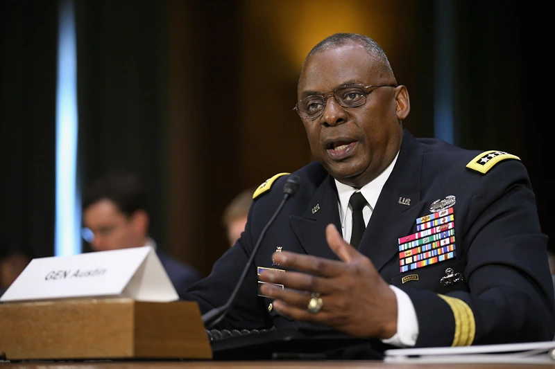 Senate Armed Services Committee Holds Hearing On Military Operations To Counter ISIL
WASHINGTON, DC - SEPTEMBER 16: Gen. Lloyd Austin III, commander of U.S. Central Command, testifies before the Senate Armed Services Committee about the ongoing U.S. military operations to counter the Islamic State in Iraq and the Levant (ISIL) during a hearing in the Dirksen Senate Office Building on Capitol Hill September 16, 2015 in Washington, DC. Austin said that slow progress was still being made against ISIL but there have been setbacks, including the ambush of U.S.-trained fighters in Syria and the buildup of Russian forces in the country. (Photo by Chip Somodevilla/Getty Images)