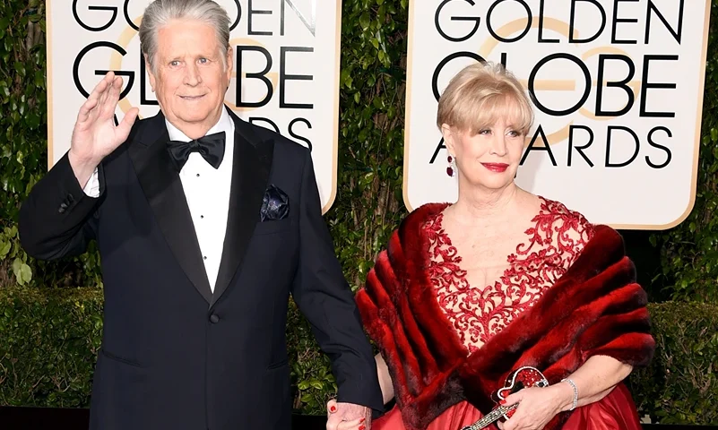 BEVERLY HILLS, CA - JANUARY 10: Musician Brian Wilson and Melinda Ledbetter attend the 73rd Annual Golden Globe Awards held at the Beverly Hilton Hotel on January 10, 2016 in Beverly Hills, California. (Photo by Jason Merritt/Getty Images)