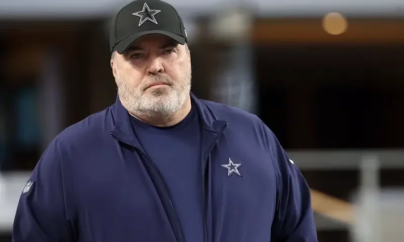 Dallas Cowboys head coach Mike McCarthy before the 2024 NFC wild card game against the Green Bay Packers at AT&T Stadium. Mandatory Credit: Kevin Jairaj-USA TODAY Sports/File Photo