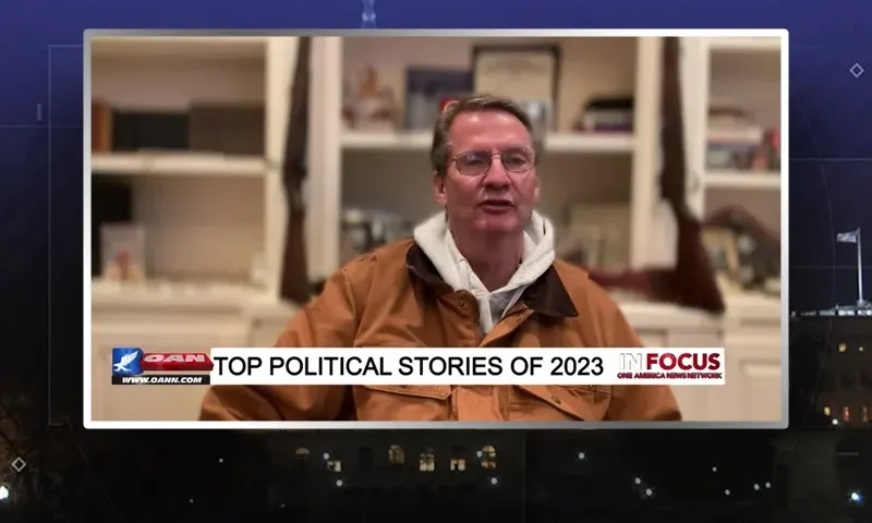Video still from In Focus on One America News Network during an interview with the guest, Rep. Tim Burchett.