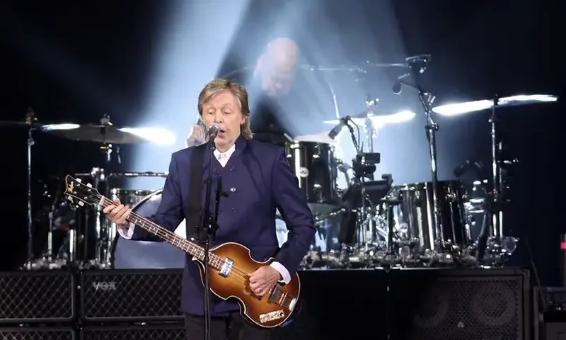 Musician Paul McCartney performs during his Got Back tour at SoFi Stadium in Inglewood, California, U.S., May 13, 2022. REUTERS/Mario Anzuoni
