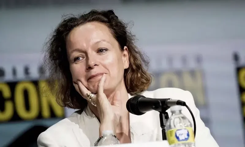 Actress Samantha Morton looks on during a panel of AMC’s "Tales of the Walking Dead" television series at Comic-Con International in San Diego, California, U.S., July 22, 2022. REUTERS/Bing Guan/File Photo
