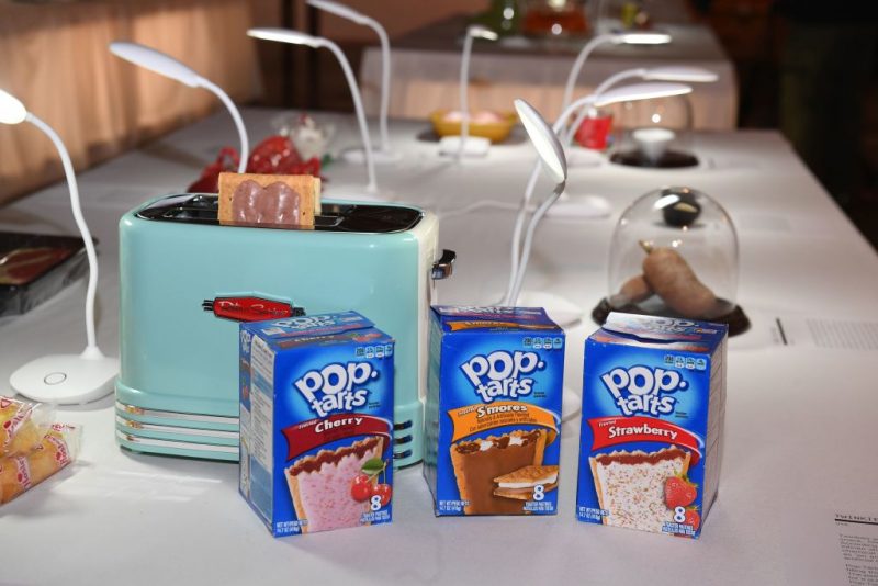 Pop-Tarts from the USA are presented in the Disgusting Food Museum on December 6, 2018 in Los Angeles, California. - Care for some Chinese mouse wine, fried tarantula or sheep eyeball juice? Or how about fried locusts, grasshoppers or virgin boy eggs? These delicacies are among some 80 items featured at the Disgusting Food Museum opening in Los Angeles on December 9, 2018, with the aim of exposing visitors to different cultures and foods and what we may all be eating in the future. (Photo by Robyn Beck / AFP) (Photo credit should read ROBYN BECK/AFP via Getty Images)