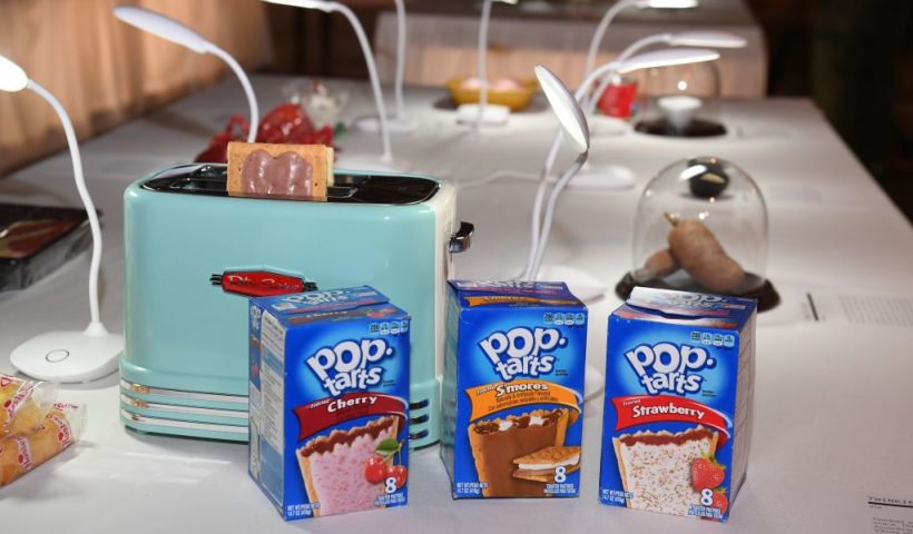 Pop-Tarts from the USA are presented in the Disgusting Food Museum on December 6, 2018 in Los Angeles, California. - Care for some Chinese mouse wine, fried tarantula or sheep eyeball juice? Or how about fried locusts, grasshoppers or virgin boy eggs? These delicacies are among some 80 items featured at the Disgusting Food Museum opening in Los Angeles on December 9, 2018, with the aim of exposing visitors to different cultures and foods and what we may all be eating in the future. (Photo by Robyn Beck / AFP) (Photo credit should read ROBYN BECK/AFP via Getty Images)