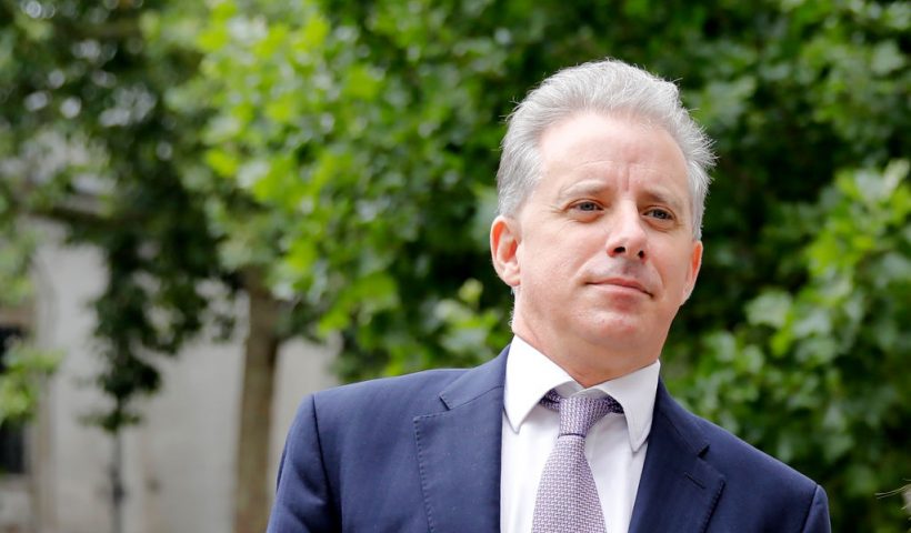 former UK intelligence officer Christopher Steele arrives at the High Court in London on July 24, 2020, to attend his defamation trial brought by Russian tech entrepreneur Alexej Gubarev. - A Russian tech entrepreneur on Monday began a defamation claim against the British author of a controversial report at the heart of 2016 US election meddling allegations first leaked to BuzzFeed.