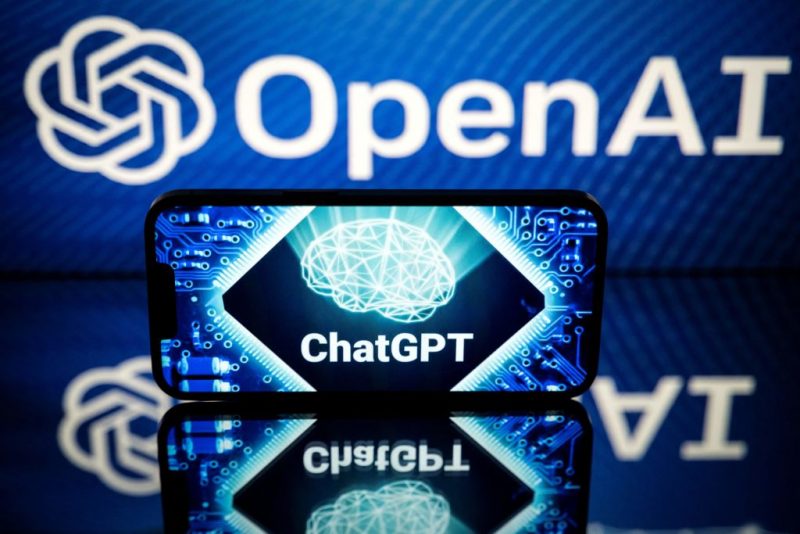 This picture taken on January 23, 2023 in Toulouse, southwestern France, shows screens displaying the logos of OpenAI and ChatGPT. ChatGPT is a conversational artificial intelligence software application developed by OpenAI. (Photo by Lionel BONAVENTURE / AFP) (Photo by LIONEL BONAVENTURE/AFP via Getty Images)