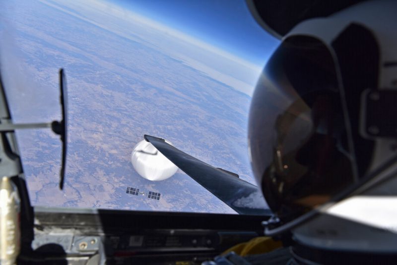Military tracking high-altitude balloon in Western U.S