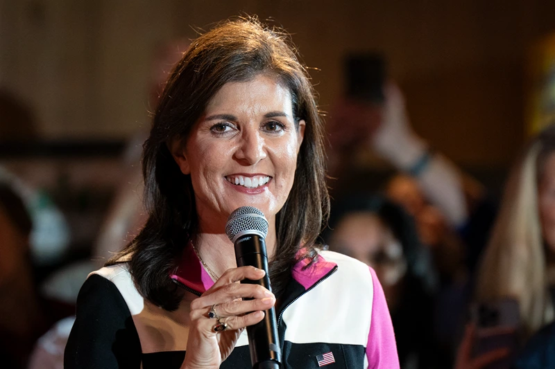 US-VOTE-POLITICS-HALEY
Republican presidential hopeful and former UN Ambassador Nikki Haley speaks during a campaign event at Forest Fire BBQ in Hilton Head, South Carolina, on February 1, 2024. (Photo by Allison Joyce / AFP) (Photo by ALLISON JOYCE/AFP via Getty Images)