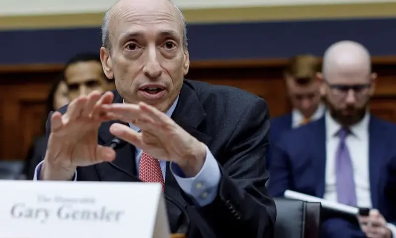 U.S. Securities and Exchange Commission (SEC) Chairman Gary Gensler testifies before a House Financial Services Committee oversight hearing on Capitol Hill in Washington, U.S. September 27, 2023. REUTERS/Jonathan Ernst/File Photo