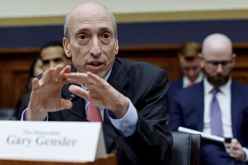 U.S. Securities and Exchange Commission (SEC) Chairman Gary Gensler testifies before a House Financial Services Committee oversight hearing on Capitol Hill in Washington, U.S. September 27, 2023. REUTERS/Jonathan Ernst/File Photo