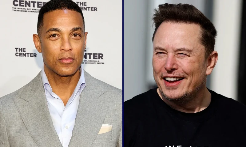 (L) NEW YORK, NEW YORK - APRIL 13: Don Lemon attends the 2023 Center Dinner at Cipriani Wall Street on April 13, 2023 in New York City. (Photo by Cindy Ord/Getty Images) / (R) Tesla CEO Elon Musk is pictured during a visit at the company's electric car plant in Gruenheide near Berlin, eastern Germany, on March 13, 2024, as employees resumed work after production had to be halted due to a suspected arson attack that caused a power outage. Damage to the lines knocked out power to the plant as well as cutting electricity to surrounding villages since power lines supplying the factory were set on fire in the early hours of March 5, 2024. Far-left activists from the "Vulkangruppe" (Volcano Group) have claimed responsibility for the sabotage, saying they aimed to achieve "the biggest possible blackout of the gigafactory", a reference to the Tesla plant. (Photo by Odd ANDERSEN / AFP) (Photo by ODD ANDERSEN/AFP via Getty Images)