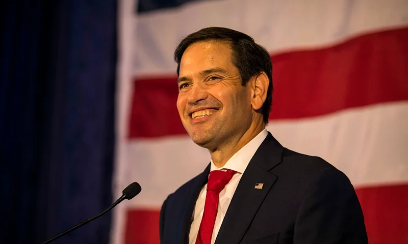 Florida Senator Marco Rubio Holds Election Night Event In Miami MIAMI, FL - NOVEMBER 08: U.S. Sen. Marco Rubio (R-FL) speaks to his supporters during an election-night party on November 8, 2022 in Miami, Florida. Rubio is facing a challenge from Rep. Val Demings (D-FL). (Photo by Saul Martinez/Getty Images)