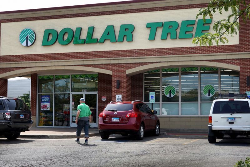 CHICAGO, ILLINOIS - AUGUST 02: Customers shop at a Dollar Tree store in the Austin neighborhood on August 02, 2022 in Chicago, Illinois. Discount stores have seen a double digit increase in business as higher income shoppers look to the stores for a hedge against inflation that continues to chip away at their buying power. (Photo by Scott Olson/Getty Images)